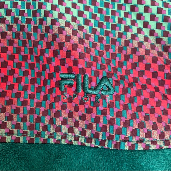 Awesome turquoise FILA sweatshirt that’s super cozy. - Picture 3 of 4